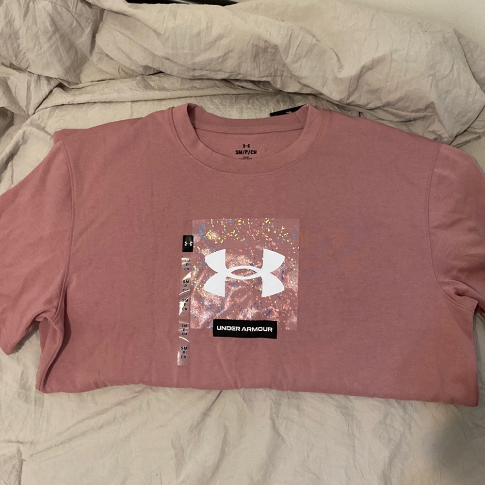 Under Armor Loose Fit Heavyweight shirt - Liliac - SM